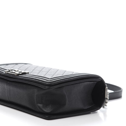 Chanel Caviar Quilted New Medium Boy Flap Black 10 of 12