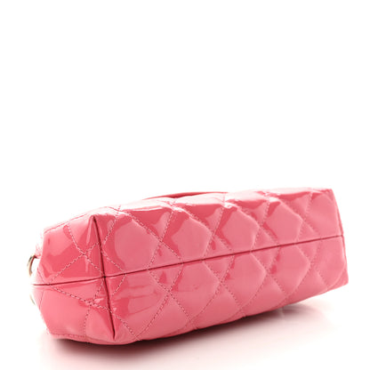 Chanel Patent Quilted Small Coco Shine Accordion Flap Pink 4 of 11