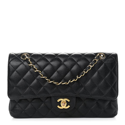 Chanel Caviar Quilted Medium Double Flap Black 1 of 12