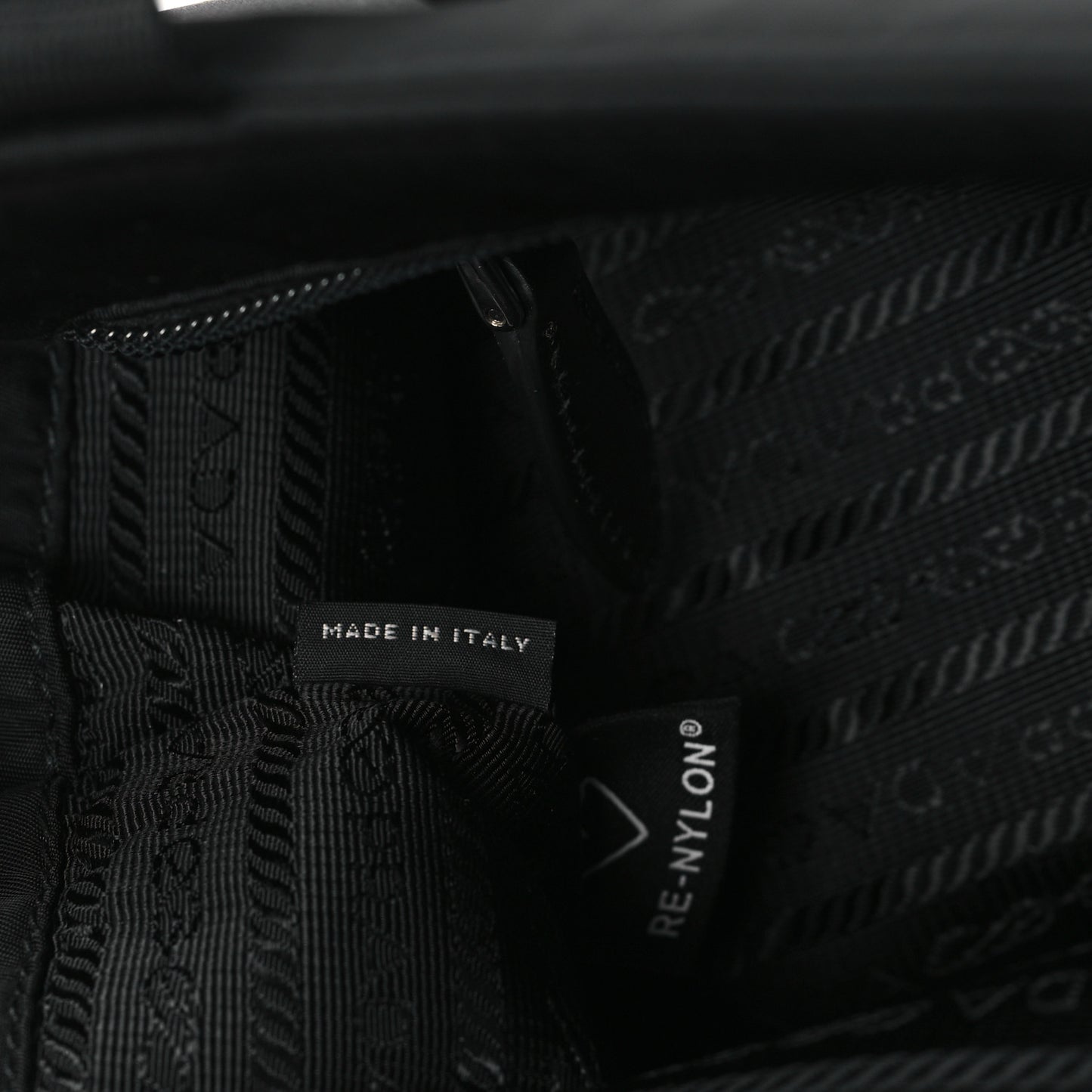 Nylon Vela East West Shopper Tote Black