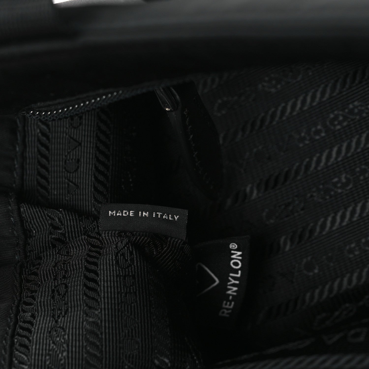Prada Nylon Vela East West Shopper Tote Black 7 of 10