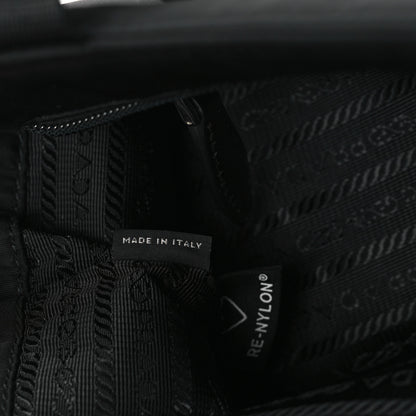 Prada Nylon Vela East West Shopper Tote Black 7 of 10