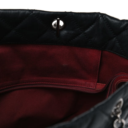 Chanel Aged Calfskin Quilted Large Cotton Club Tote Black 7 of 17