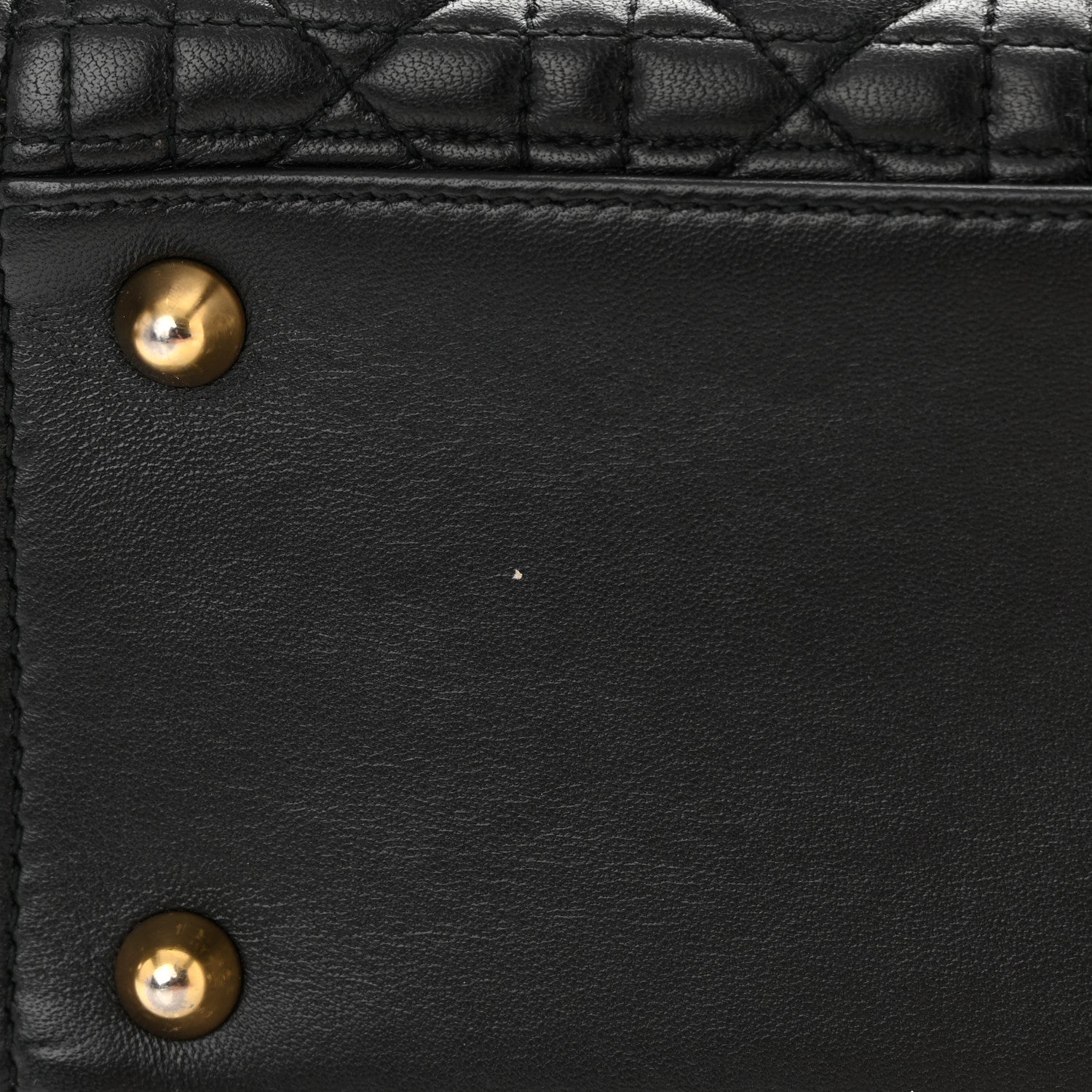 Christian Dior Lambskin Cannage Large Lady Dior Black 11 of 19