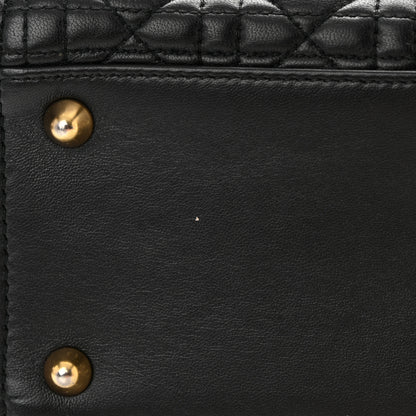 Christian Dior Lambskin Cannage Large Lady Dior Black 11 of 19