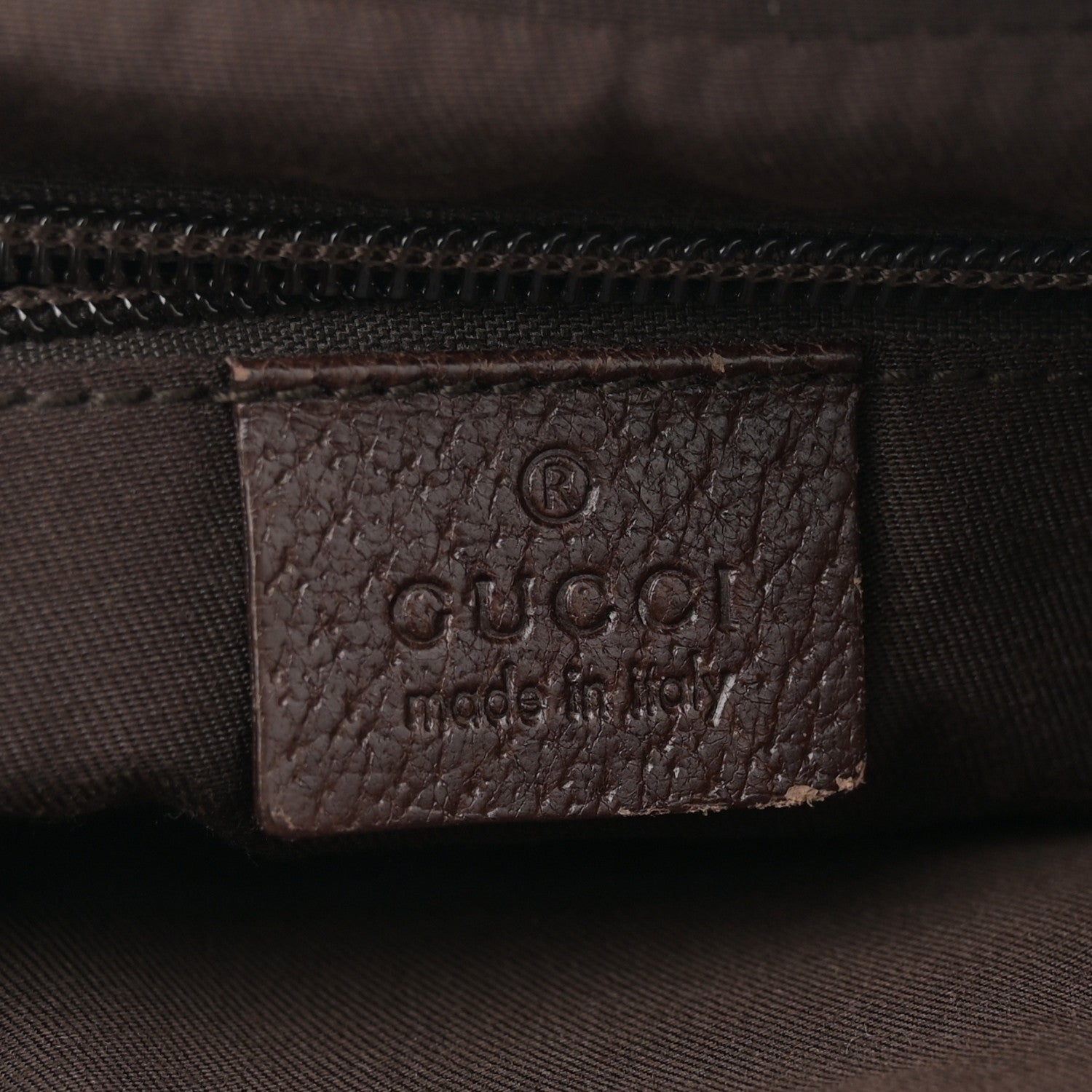 Gucci Monogram Web Medium Half Moon Hobo Dark Brown 6 of 10