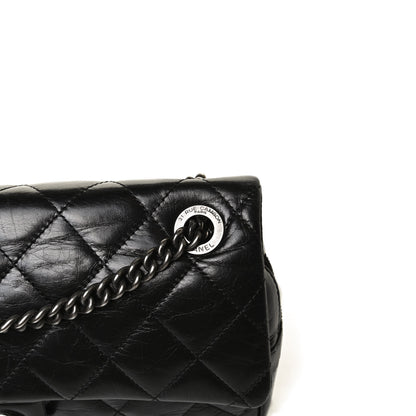 Chanel Glazed Calfskin Medium Duo Color Flap Black 13 of 17