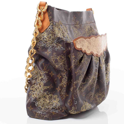 Louis Vuitton Monogram Dentelle Fersen Gold 3 of 8