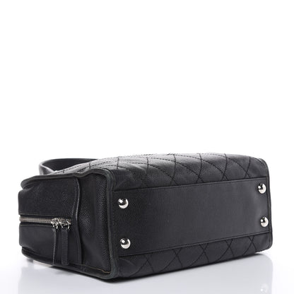 Chanel Caviar Quilted Deauville Bowling Bag Black 4 of 16