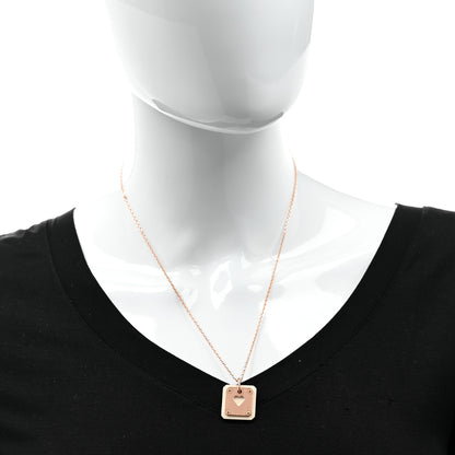 Hermes Rose Gold Plated Swift As de Coeur Pendant Necklace Nata 2 of 6
