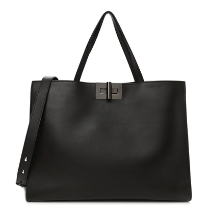 Tom Ford Calfskin Natalia Tote Dark Brown 1 of 11