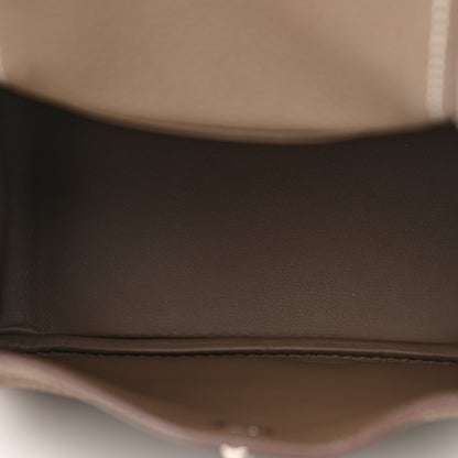 Hermes Taurillon Clemence Mini Lindy 20 Etoupe 7 of 11
