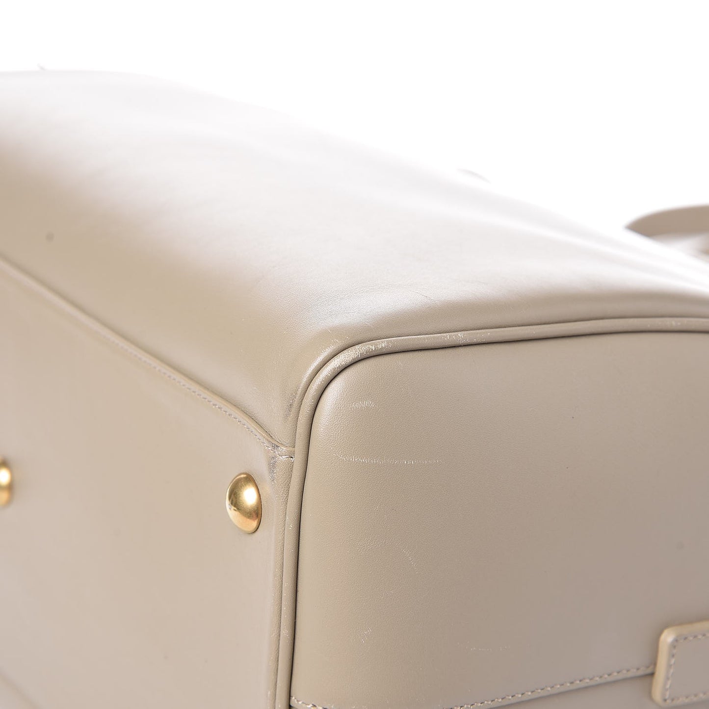 Calfskin Classic Duffle 6 Beige Vintage