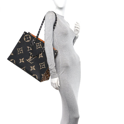 Louis Vuitton Monogram Giant Jungle Onthego GM Black 2 of 10