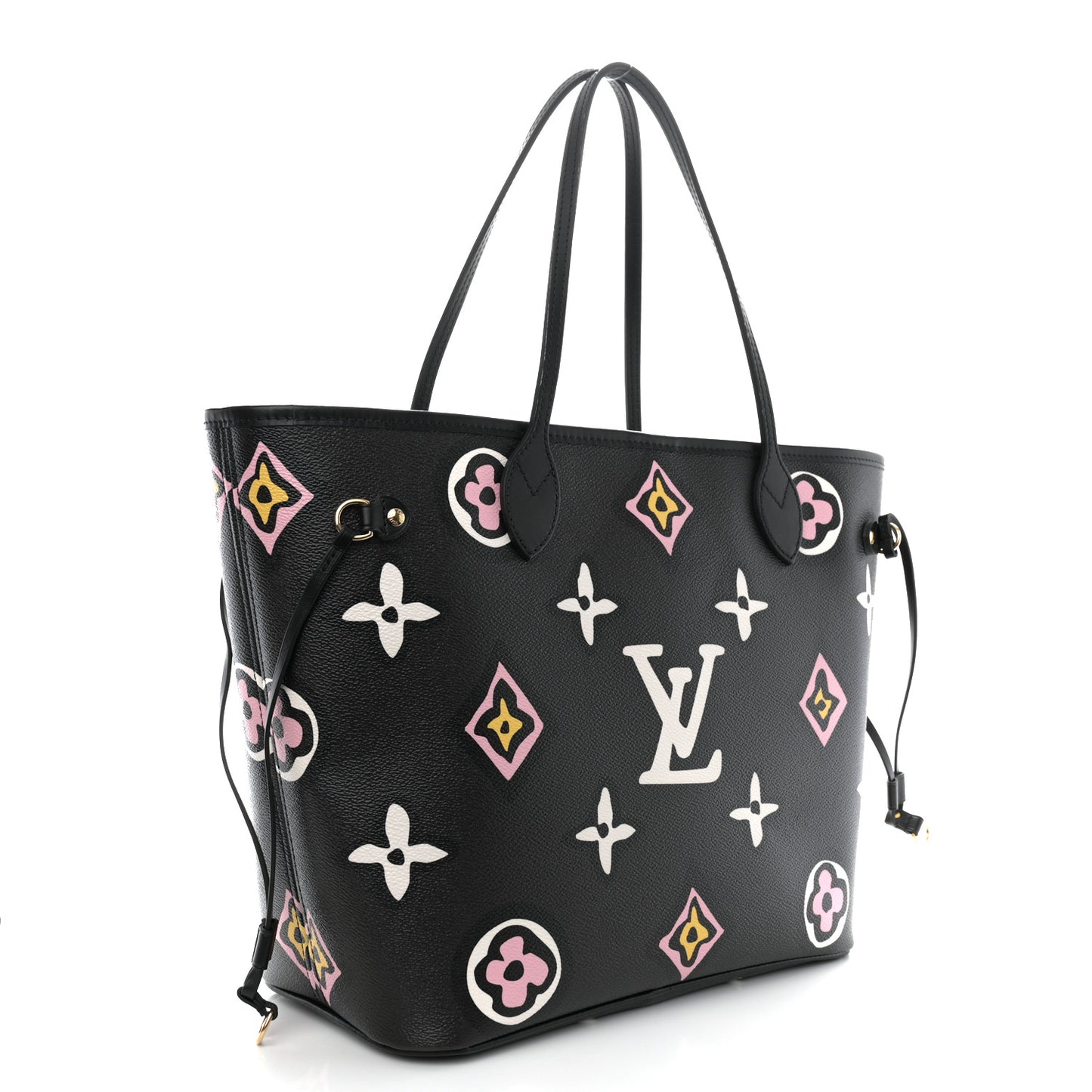 Monogram Giant Wild at Heart Neverfull MM Black