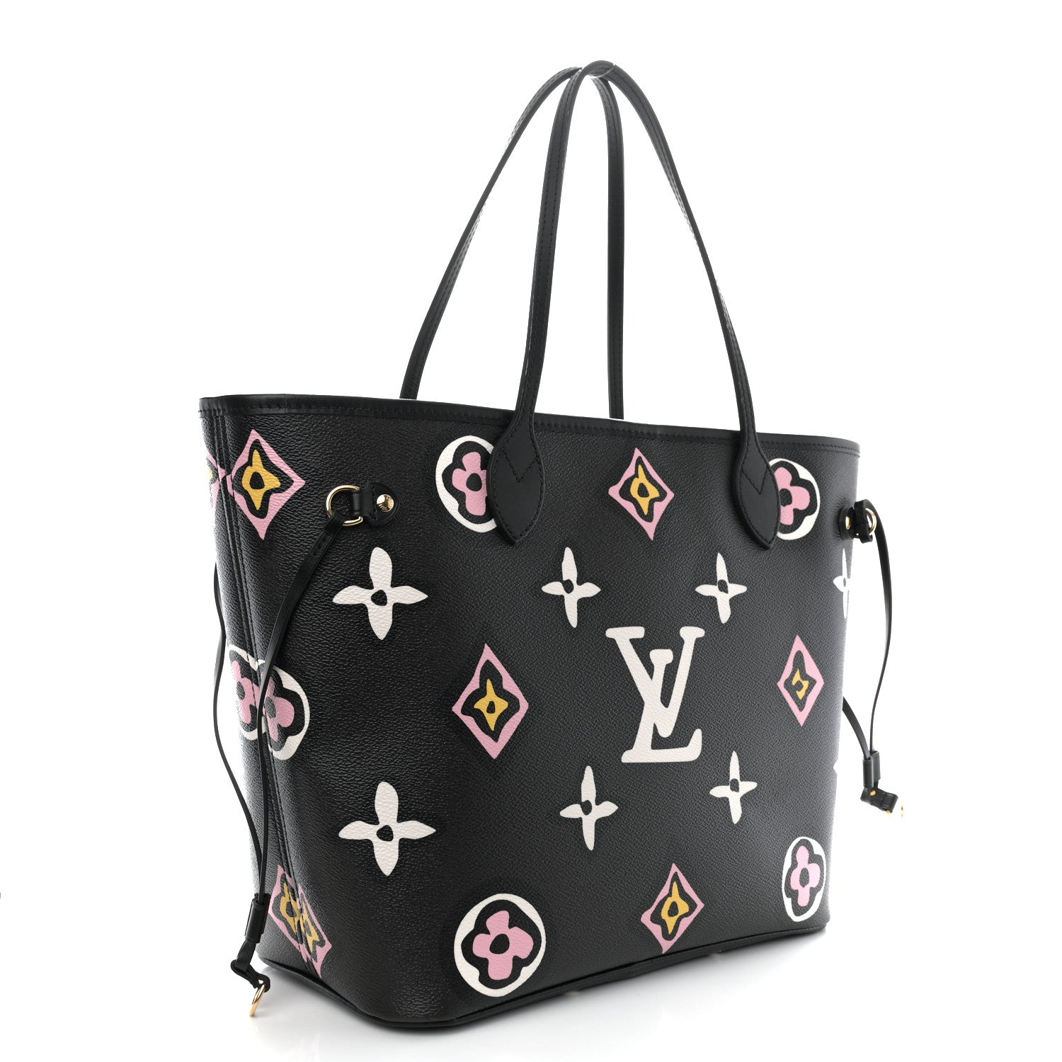 Louis Vuitton Monogram Giant Wild at Heart Neverfull MM Black 3 of 10