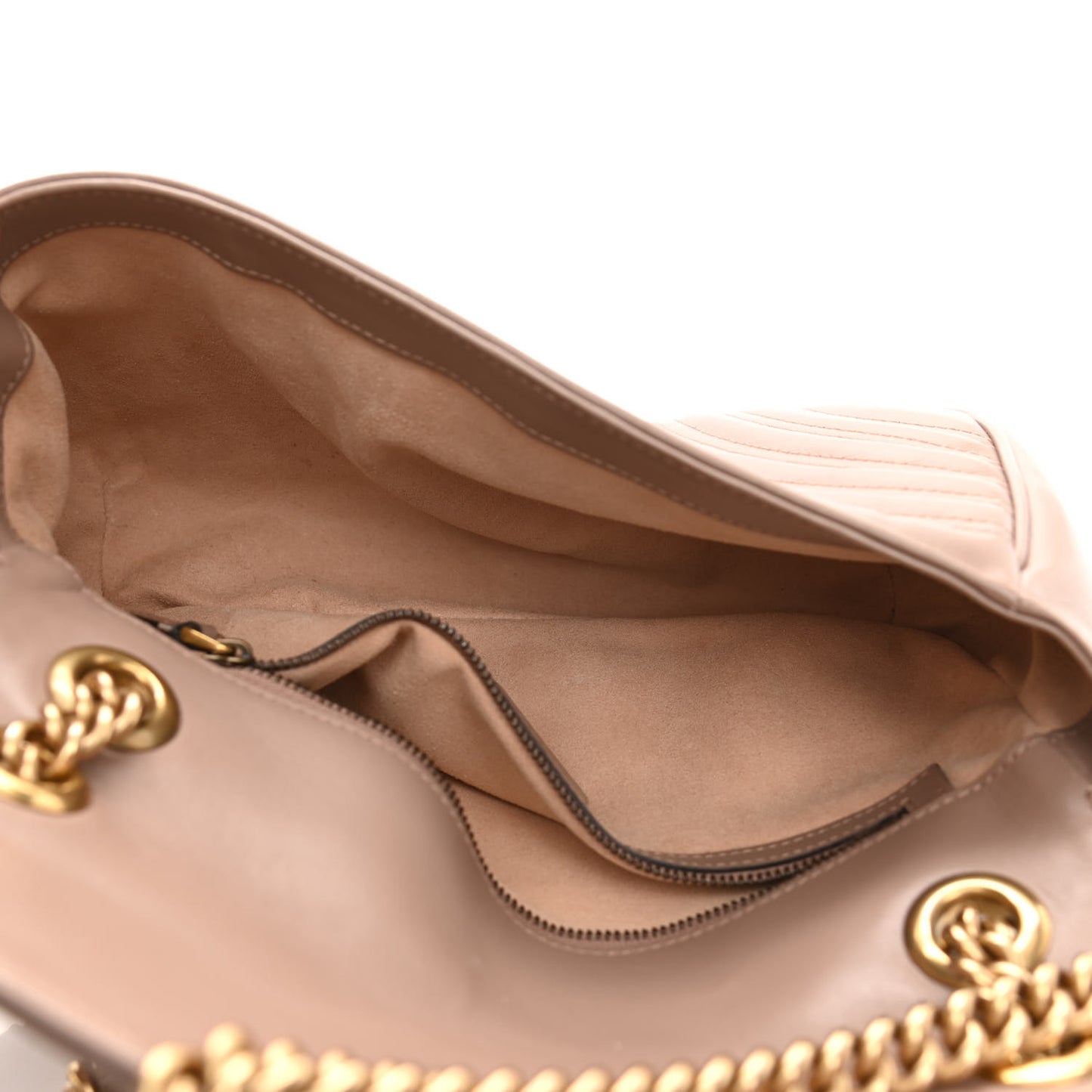 Calfskin Matelasse Small GG Marmont Shoulder Bag Porcelain Rose
