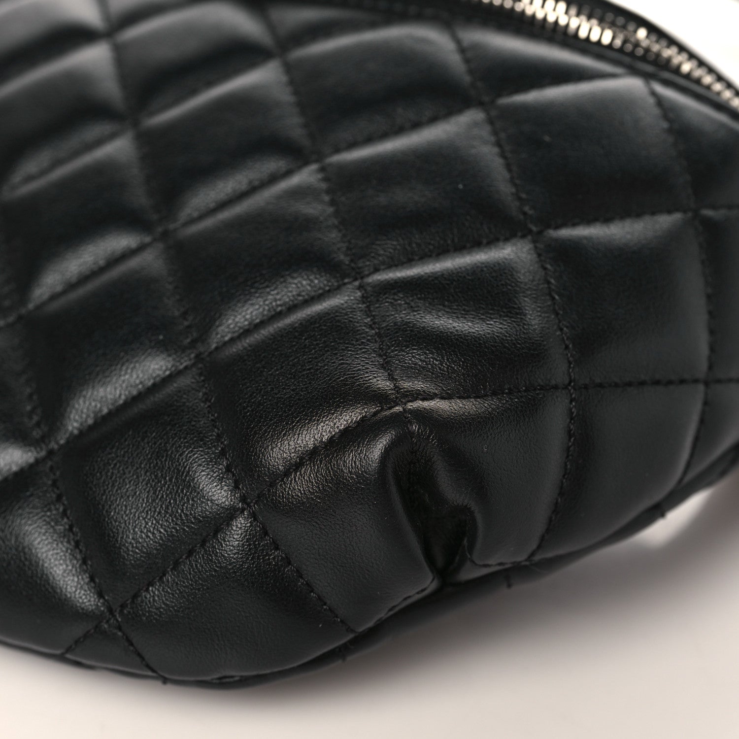 Chanel Calfskin Quilted Waist Belt Bag Black 9 of 9