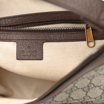 Gucci GG Supreme Monogram Web Small Ophidia Half Moon Hobo Brown 6 of 12