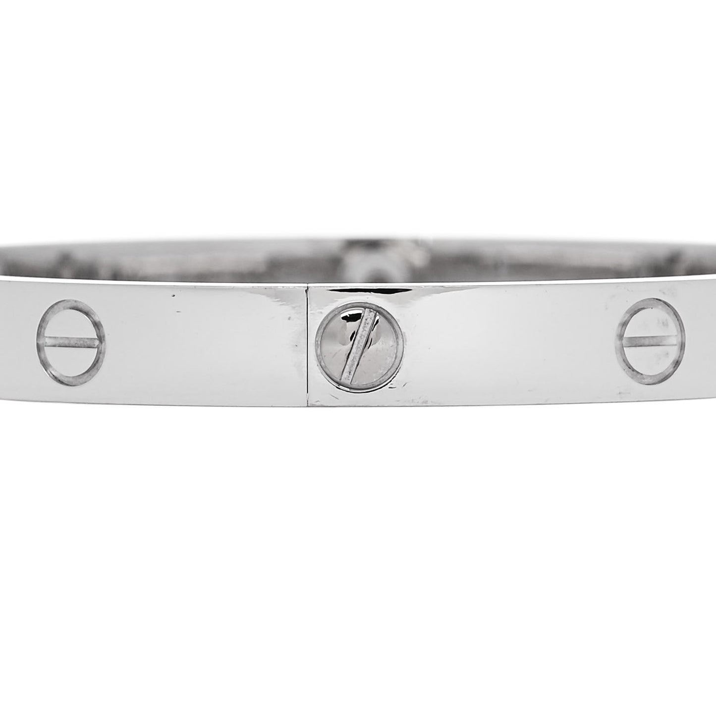 18K White Gold 4 Diamond LOVE Bracelet 18