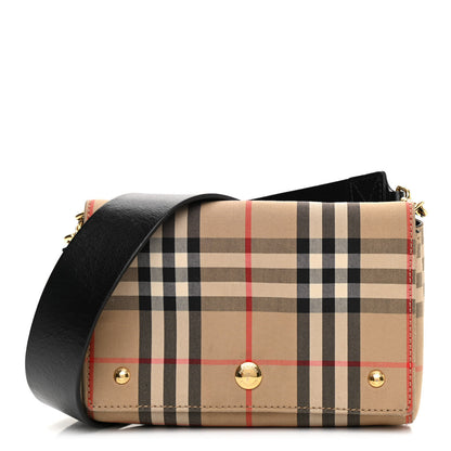 Burberry Vintage Check Hackberry Crossbody Bag Archive Beige Black 1 of 10