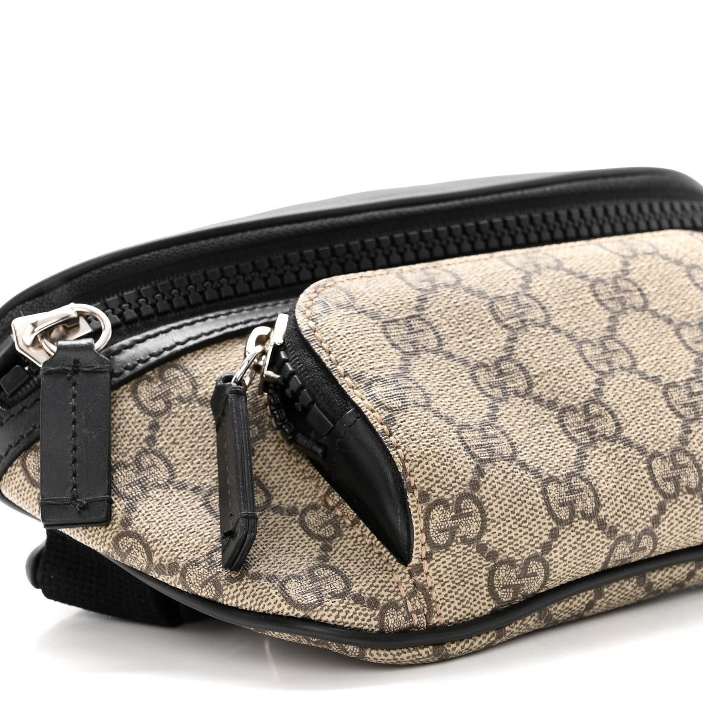 GG Supreme Monogram Belt Bag Black