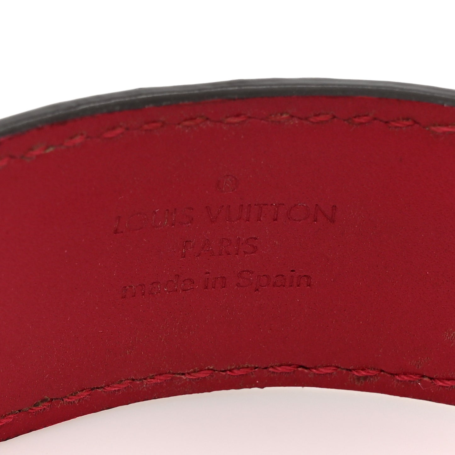 Calfskin Save It Bracelet 19 Red