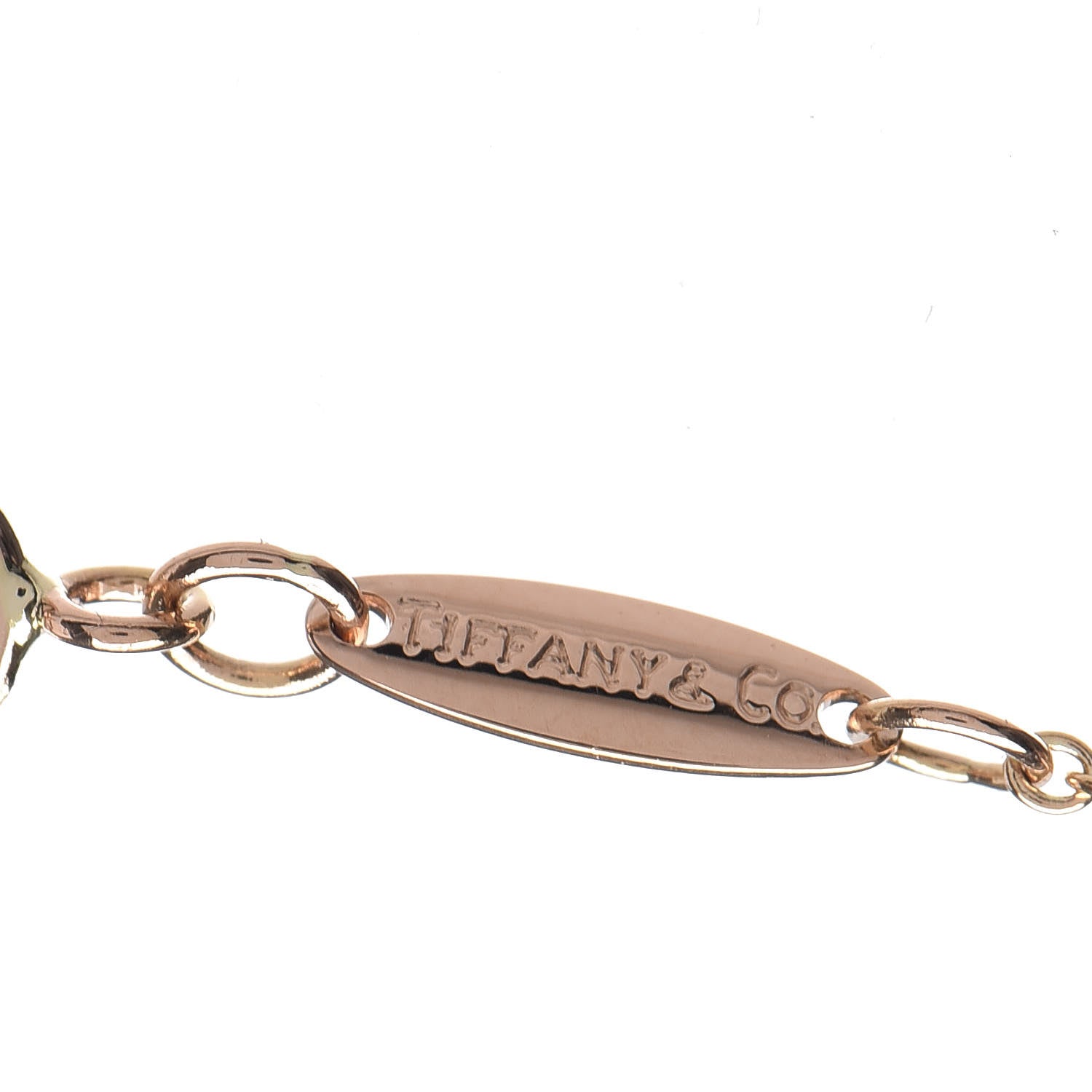 Tiffany 18K Rose Gold Diamond .07ct Elsa Peretti Diamonds by the Yard Pendant Necklace 8 of 8