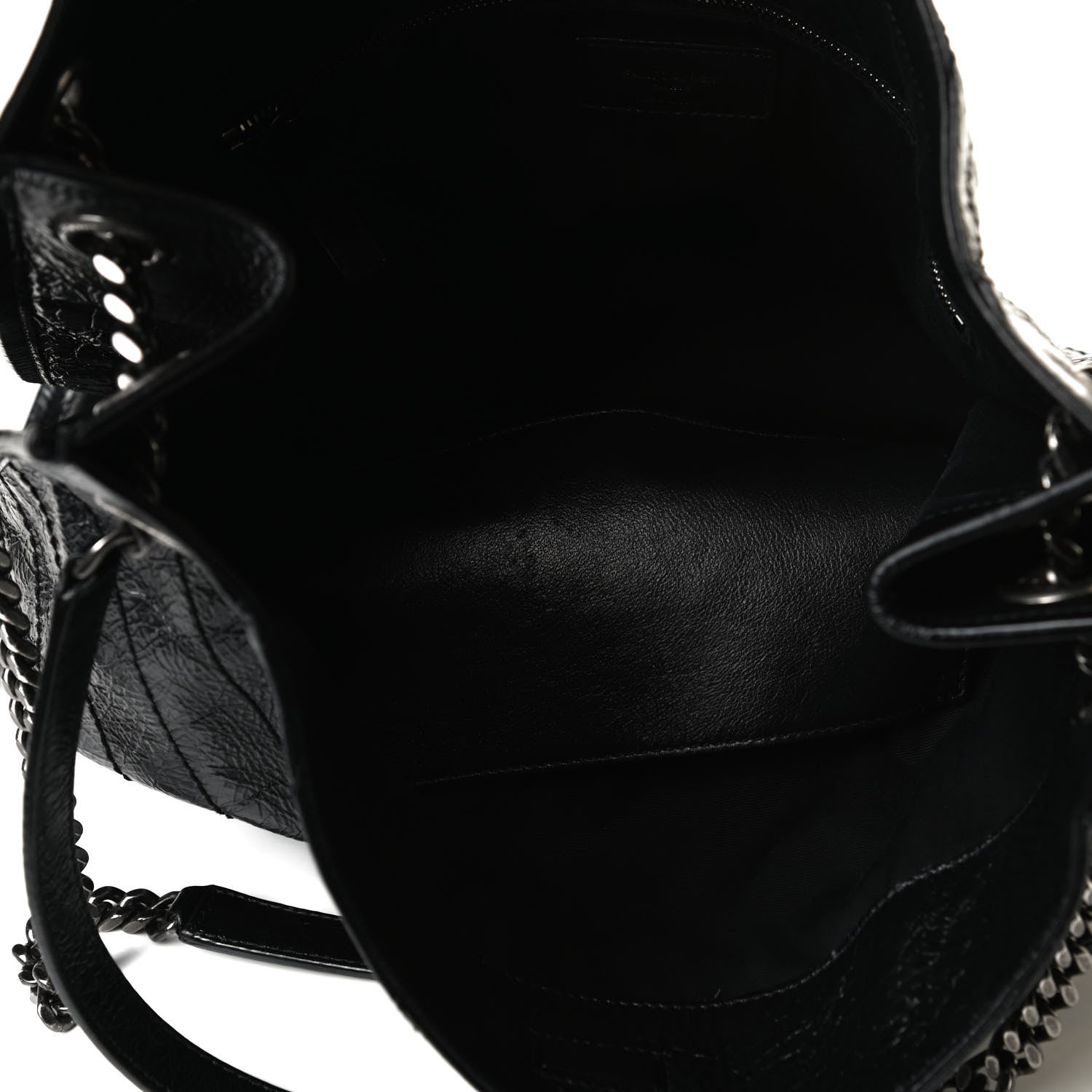 Saint Laurent Crinkled Calfskin Matelasse Monogram Niki Shoulder Bag Black 17 of 17