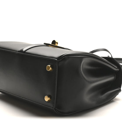 Celine Satinated Calfskin Small 16 Top Handle Bag Black 9 of 9
