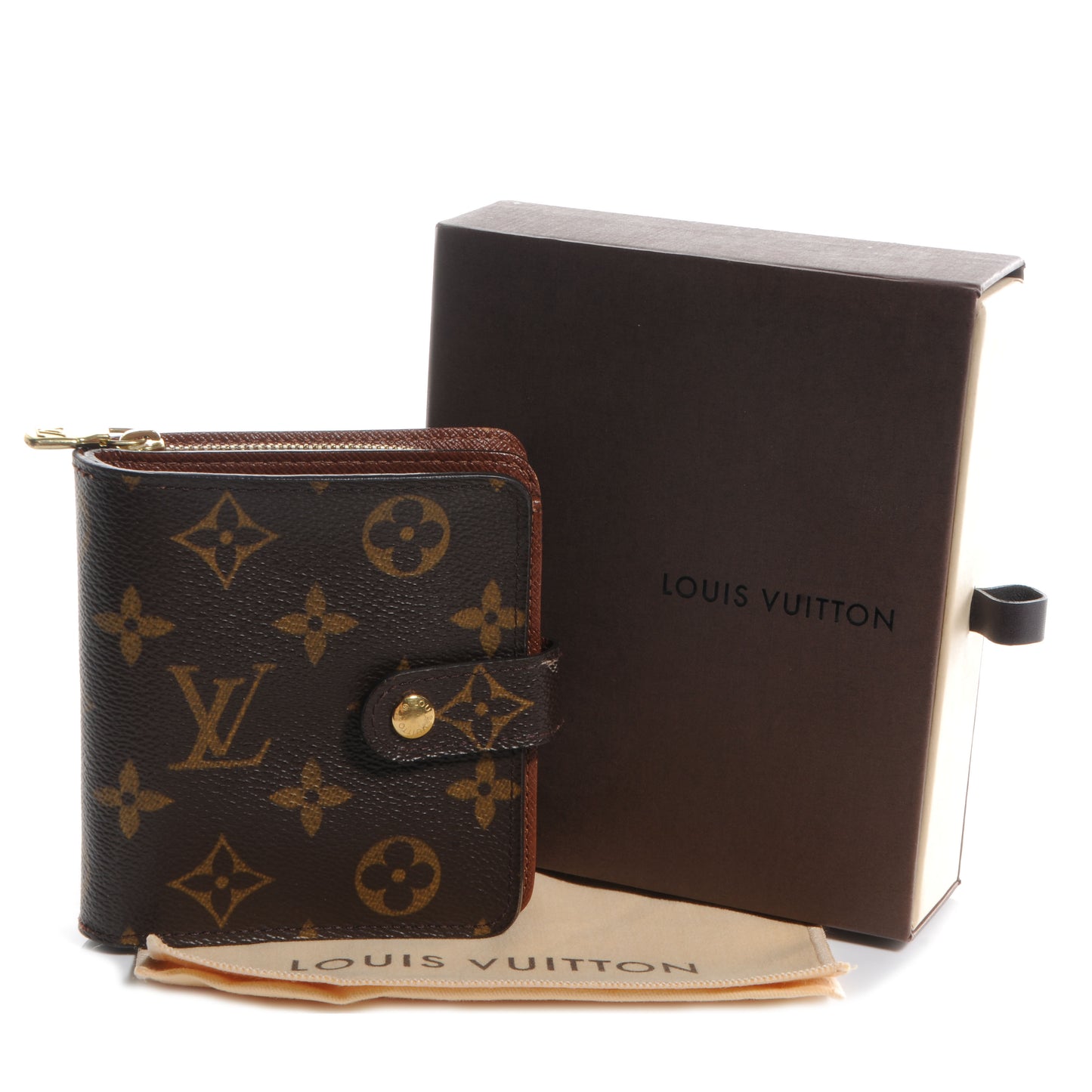 Monogram Compact Zippe Zipped Wallet