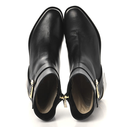 Jimmy Choo Calfskin Clarice 45 Boots 38 Black 2 of 8