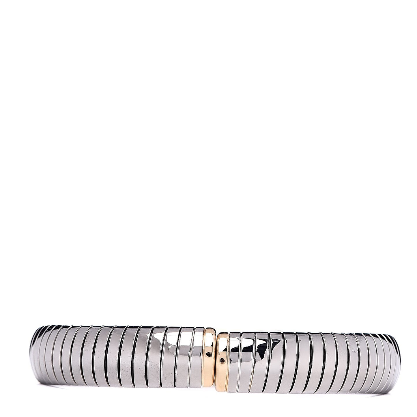 Stainless Steel 18K Yellow Gold 10mm Parentesi Cuff Bracelet