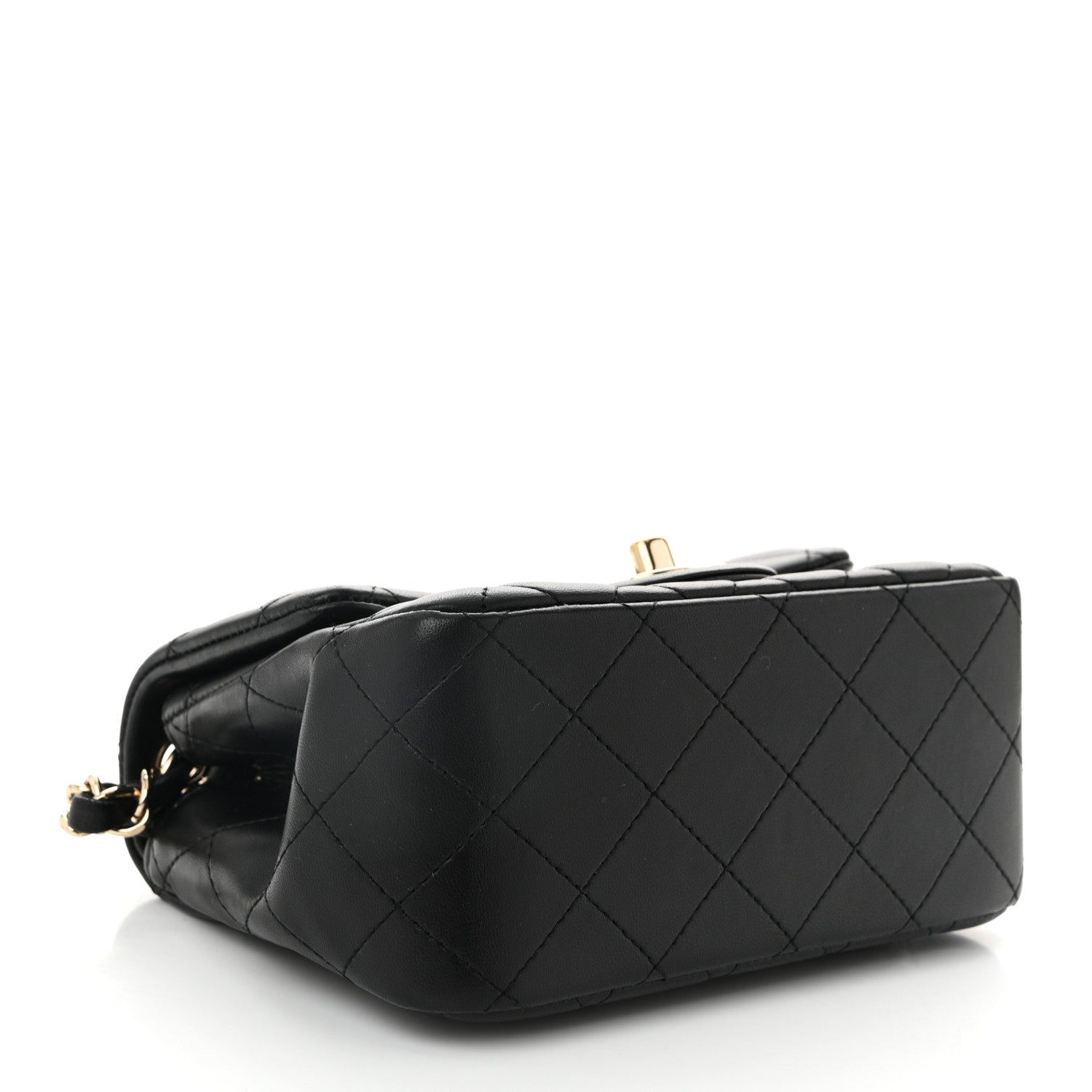 Chanel Lambskin Quilted Mini Square Flap Black 4 of 11