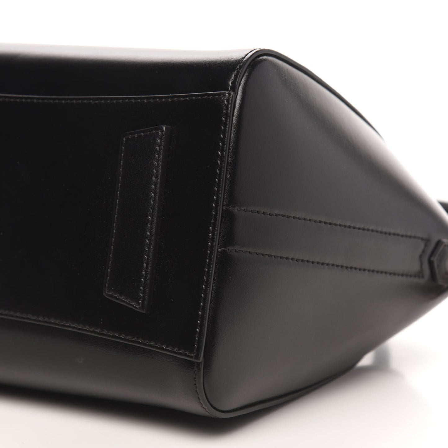 Shiny Lord Calfskin Small Antigona Black