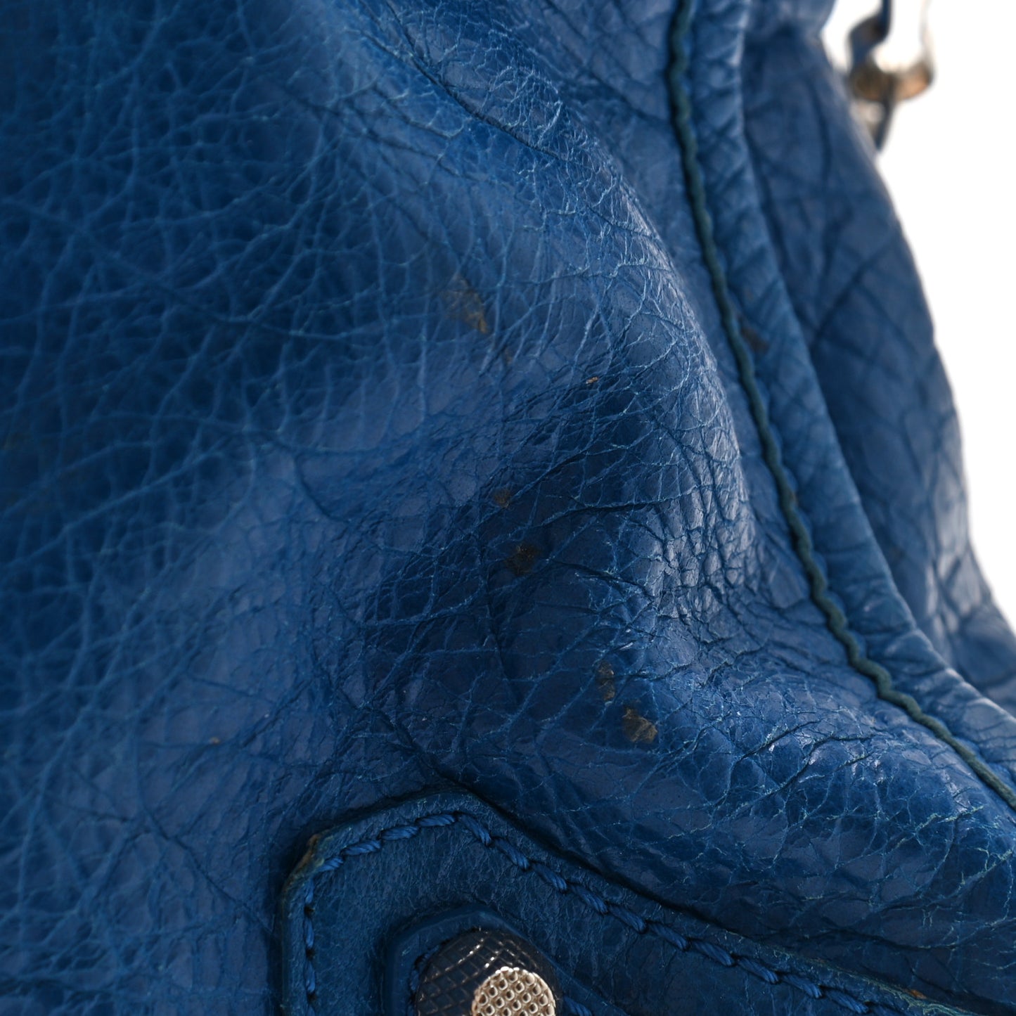 Agneau Giant 12 Silver Hardware City Bleu Lazuli