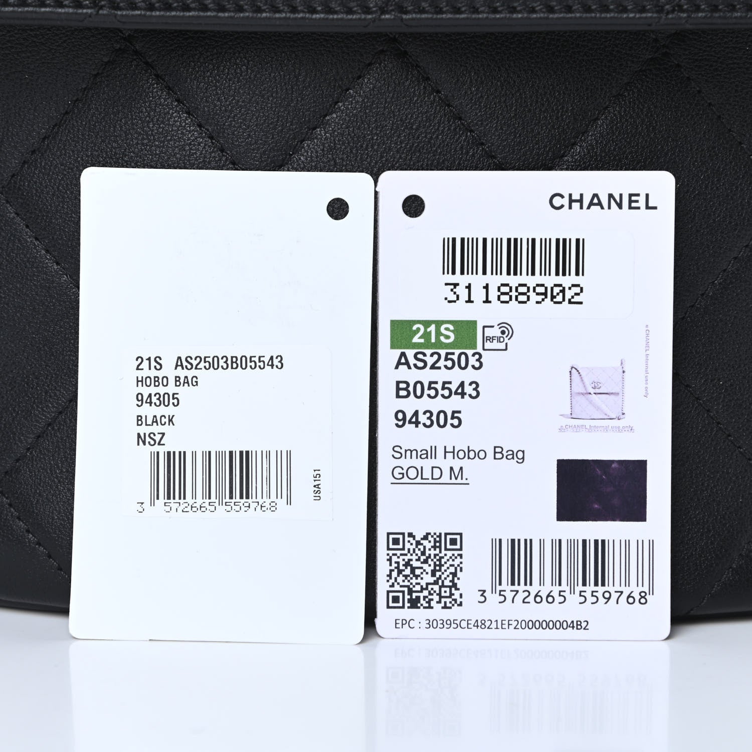 Chanel Calfskin Quilted Pearl Small About Pearls Hobo Bag Black 13 of 13