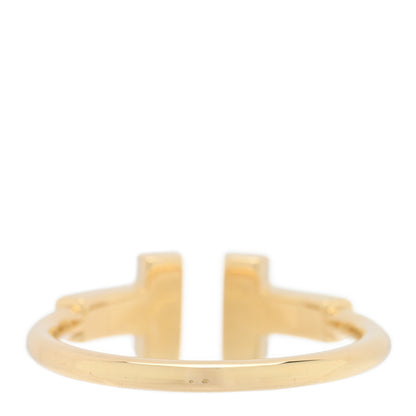 Tiffany 18K Yellow Gold Diamond T Wire Ring 47 4 3 of 5