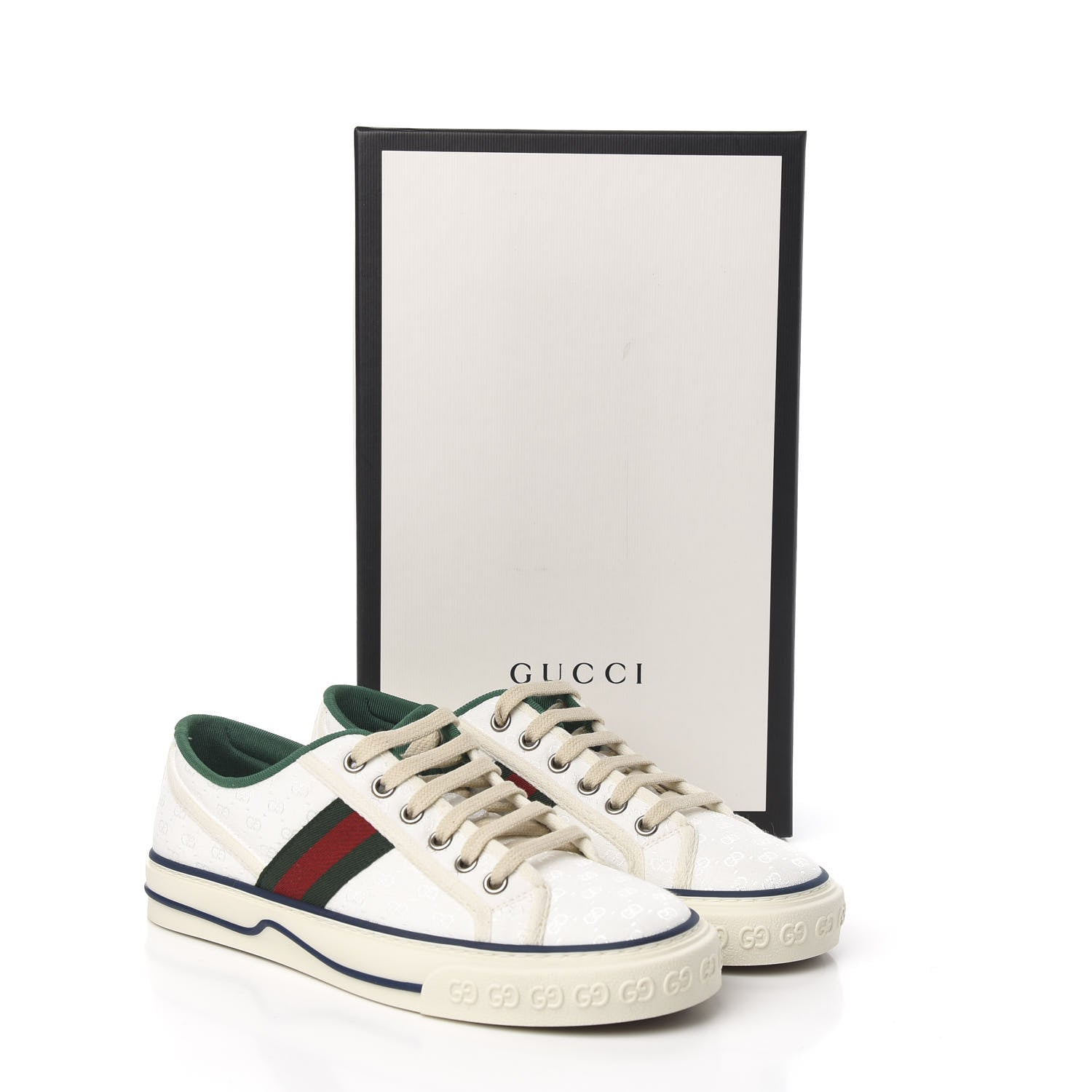 Gucci Jacquard Mini GG Monogram Web Womens 1977 Tennis Sneakers 37 White 8 of 8