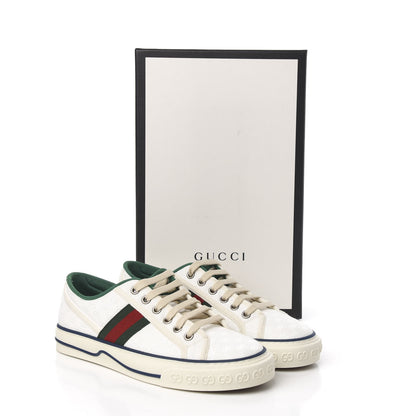 Gucci Jacquard Mini GG Monogram Web Womens 1977 Tennis Sneakers 37 White 8 of 8
