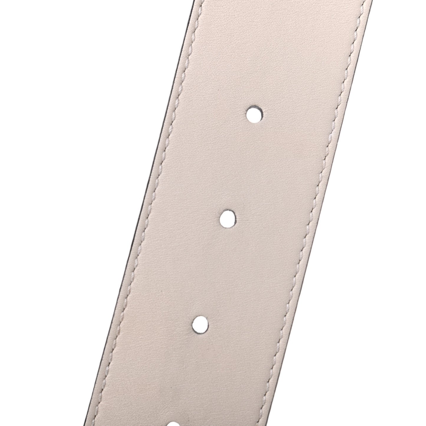 Calfskin Double G 40mm Belt 85 34 Mystic White