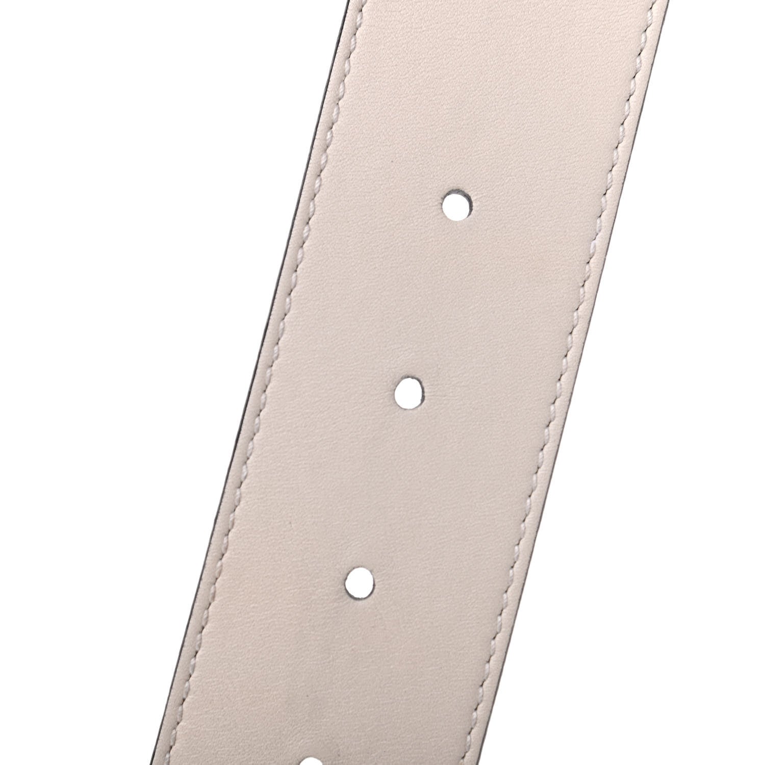 Gucci Calfskin Double G 40mm Belt 85 34 Mystic White 4 of 5