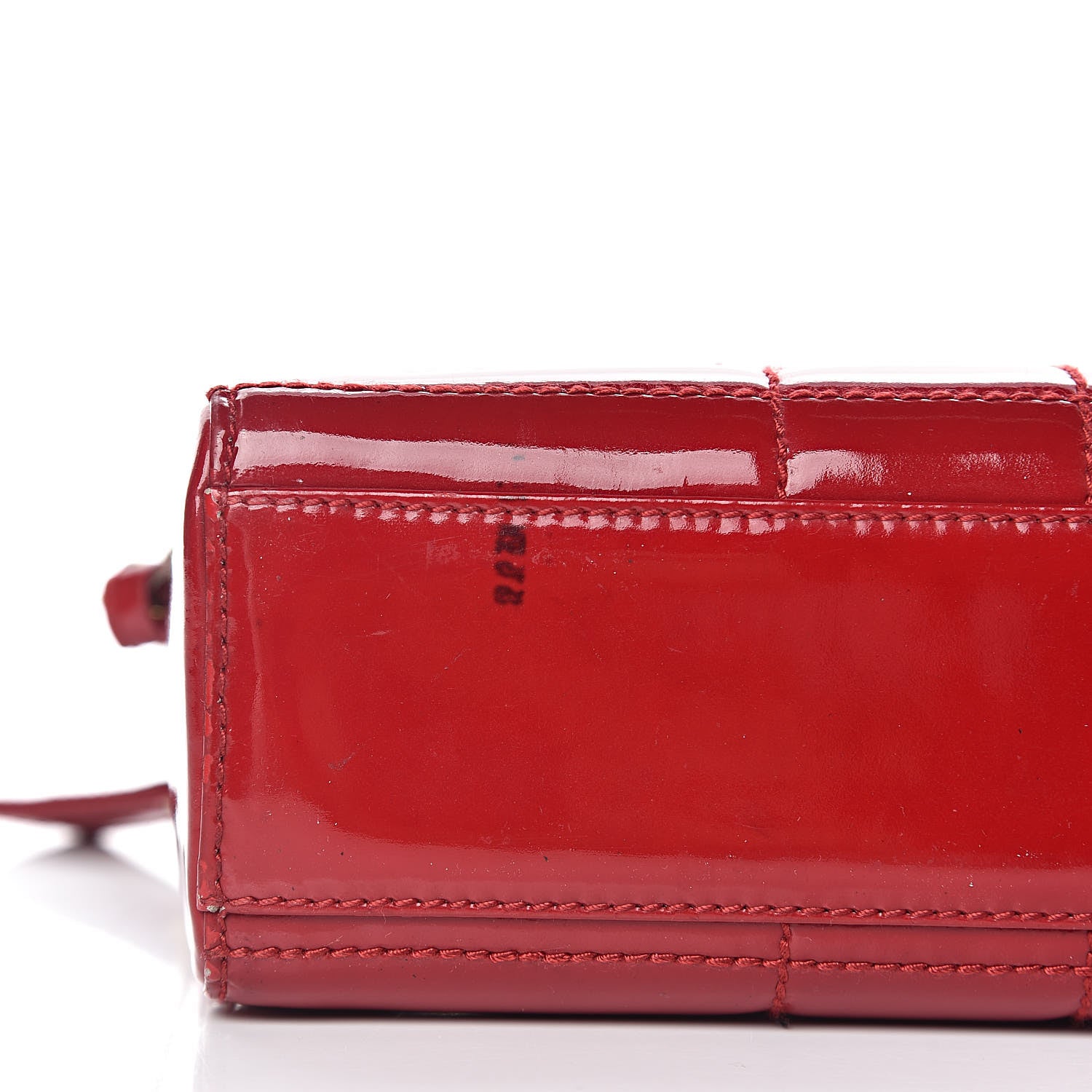 Chanel Patent Square Quilted Camera Case Red 10 of 13