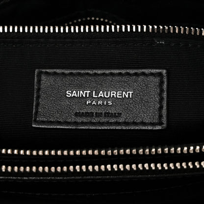 Saint Laurent Calfskin Y Quilted Monogram Medium Loulou Chain Satchel Black 6 of 11