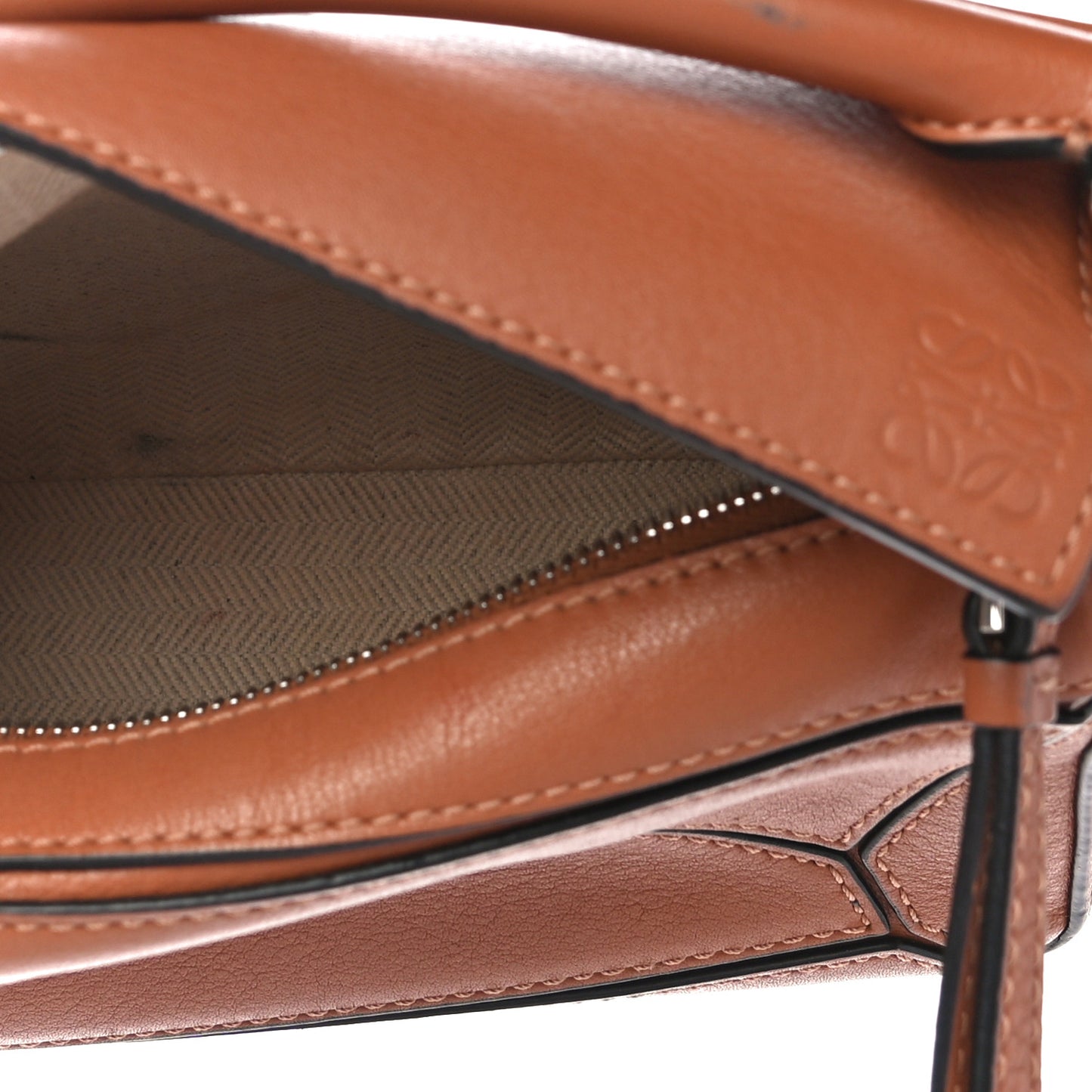 Calfskin Mini Puzzle Bag Tan