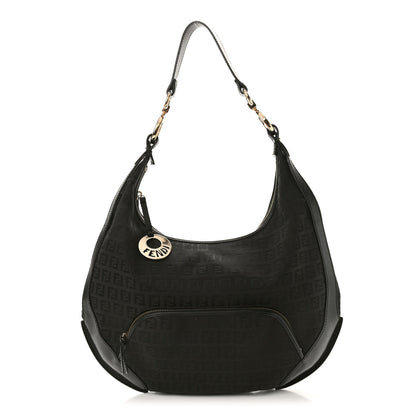 Fendi Zucchino Cuoio Chef Hobo Black 1 of 8