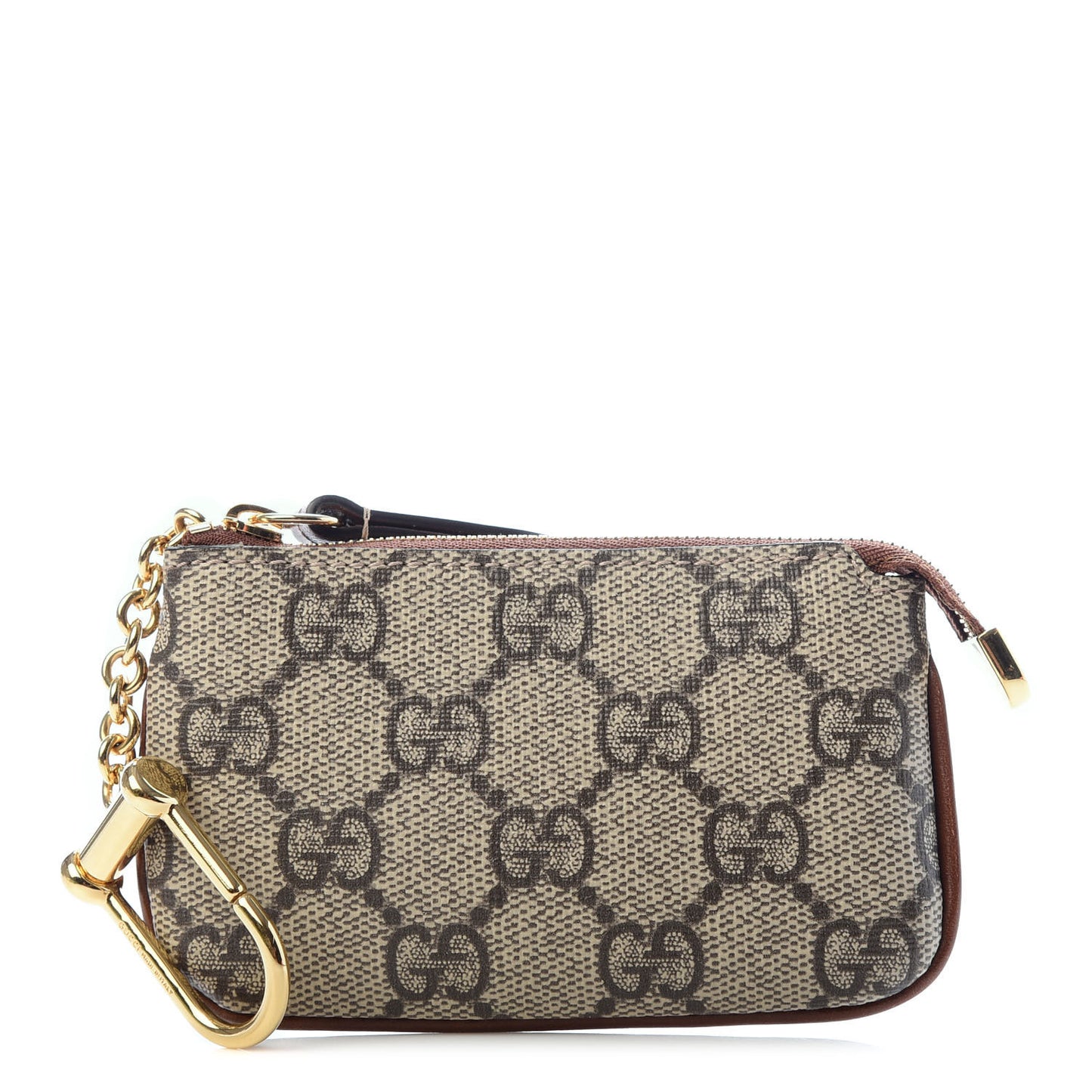 GG Supreme Monogram Key Case Brown