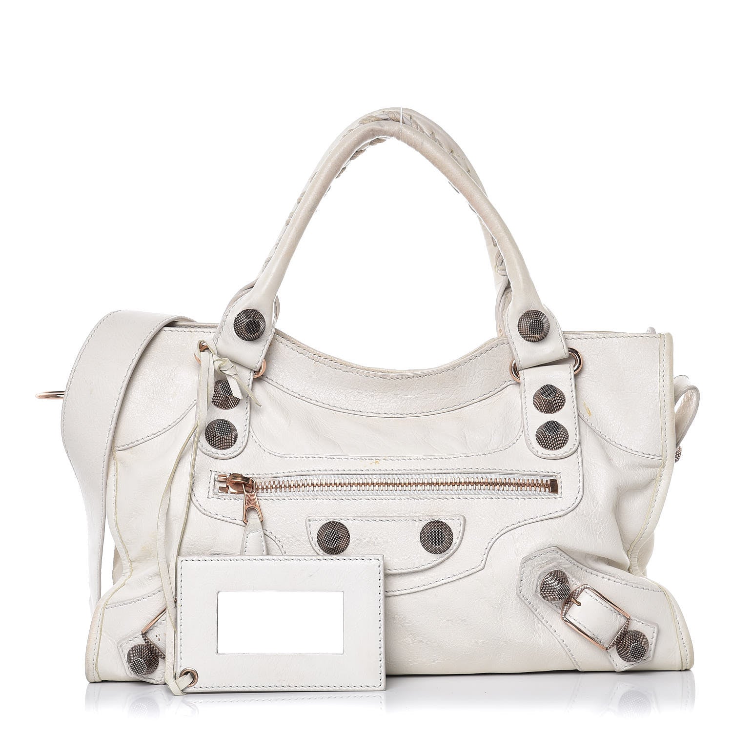 Balenciaga Agneau Giant 21 Rose Gold Hardware City White Light 1 of 26
