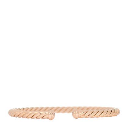 David Yurman 18K Rose Gold 4mm Cablespira Bracelet 1 of 4