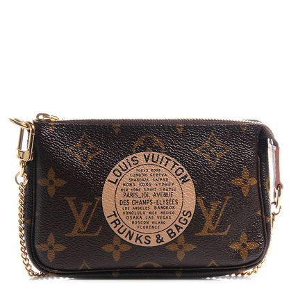 Louis Vuitton Monogram Complice Trunks and Bags Mini Pochette Accessories Beige 1 of 7